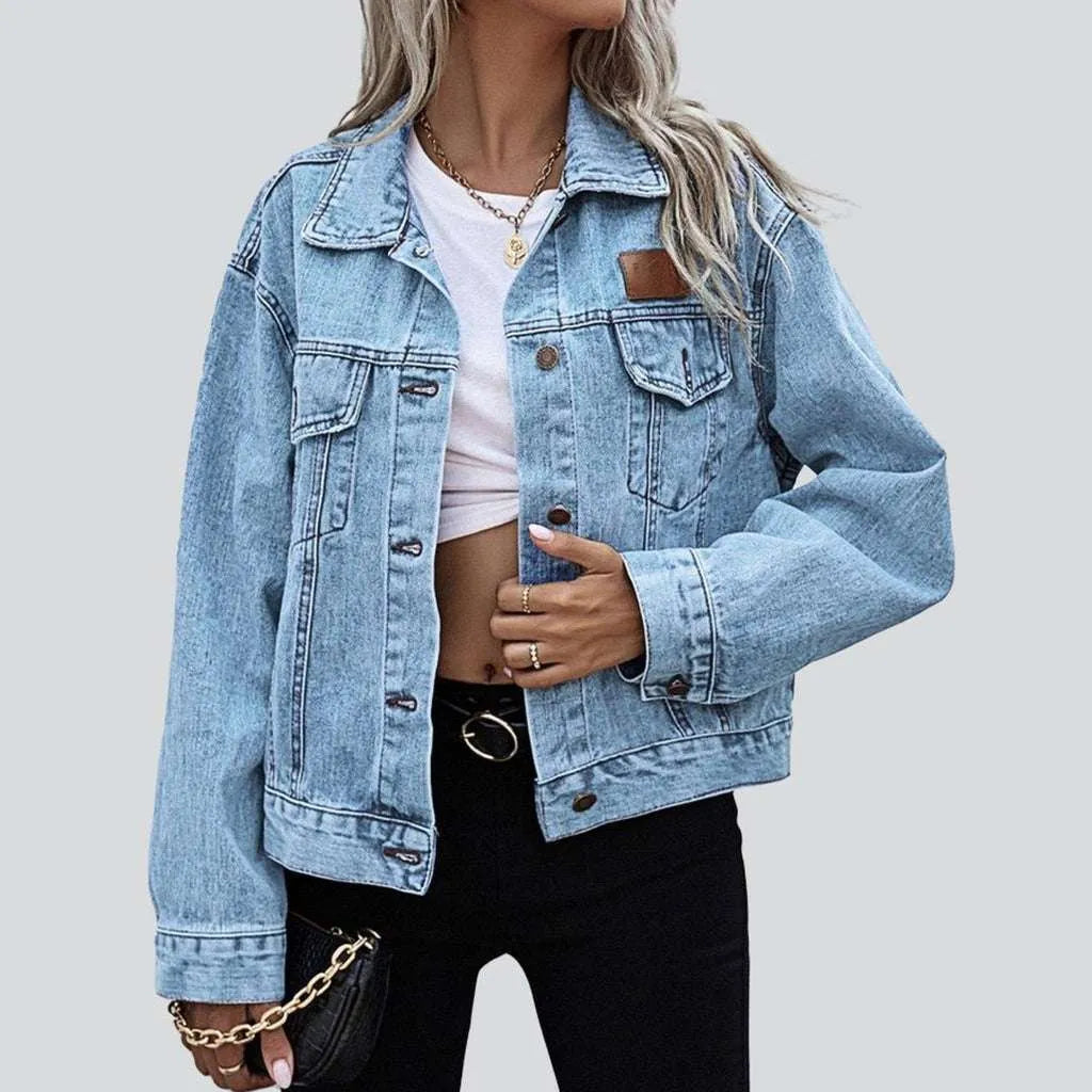 Light blue women's jeans jacket | Jeans4you.shop
