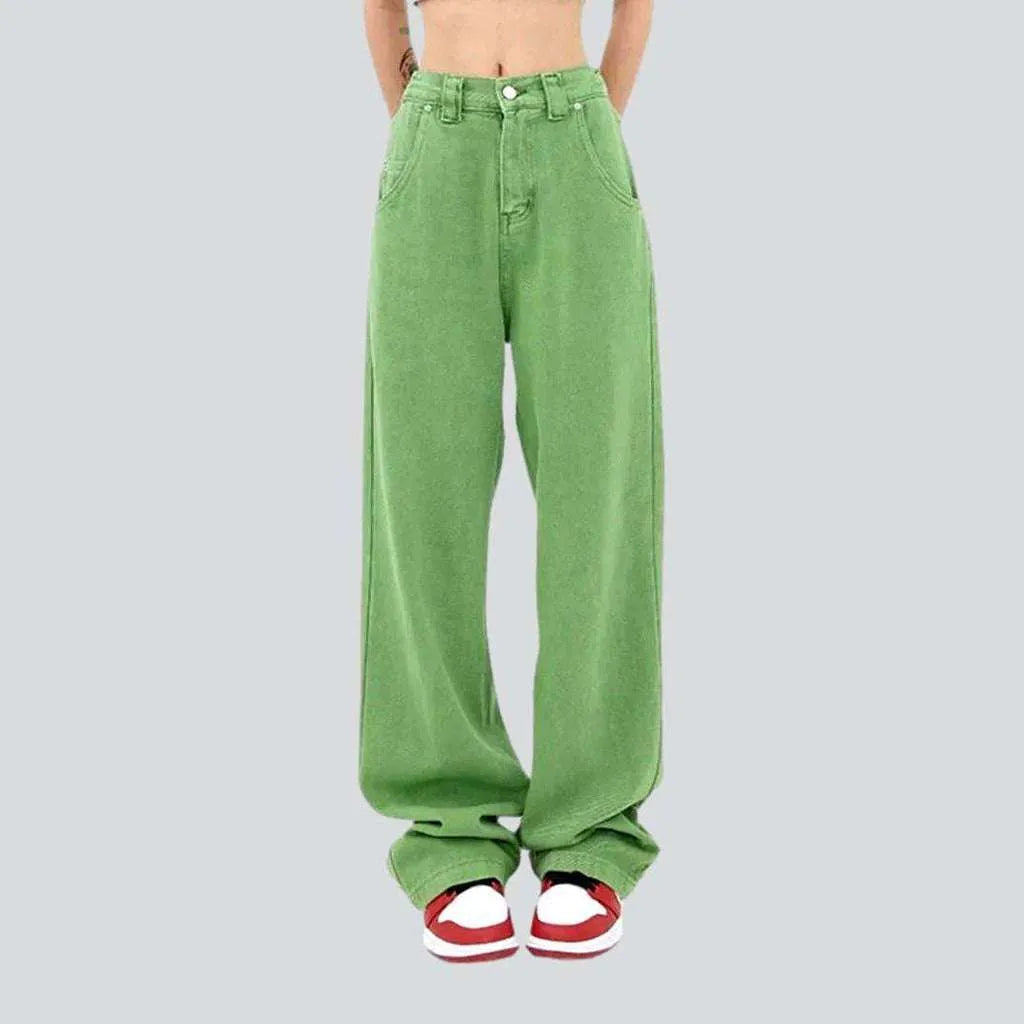 Light green women's denim pants | Jeans4you.shop