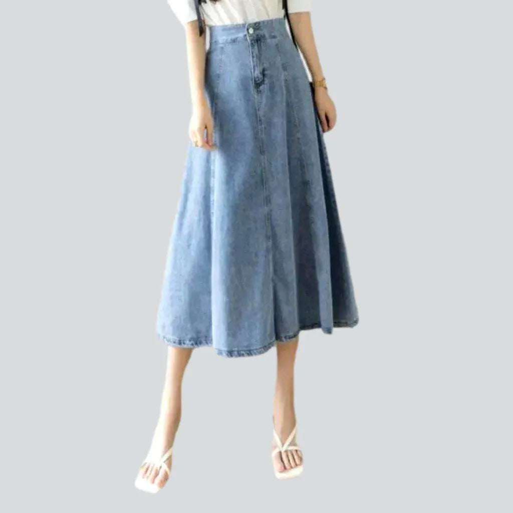 Light wash elegant denim skirt | Jeans4you.shop