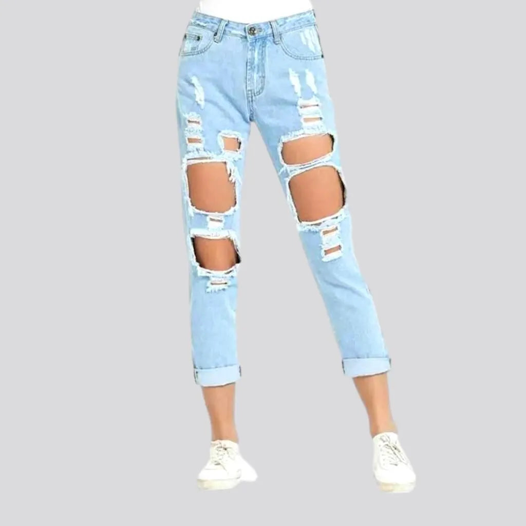 Light-wash grunge jeans
 for women | Jeans4you.shop
