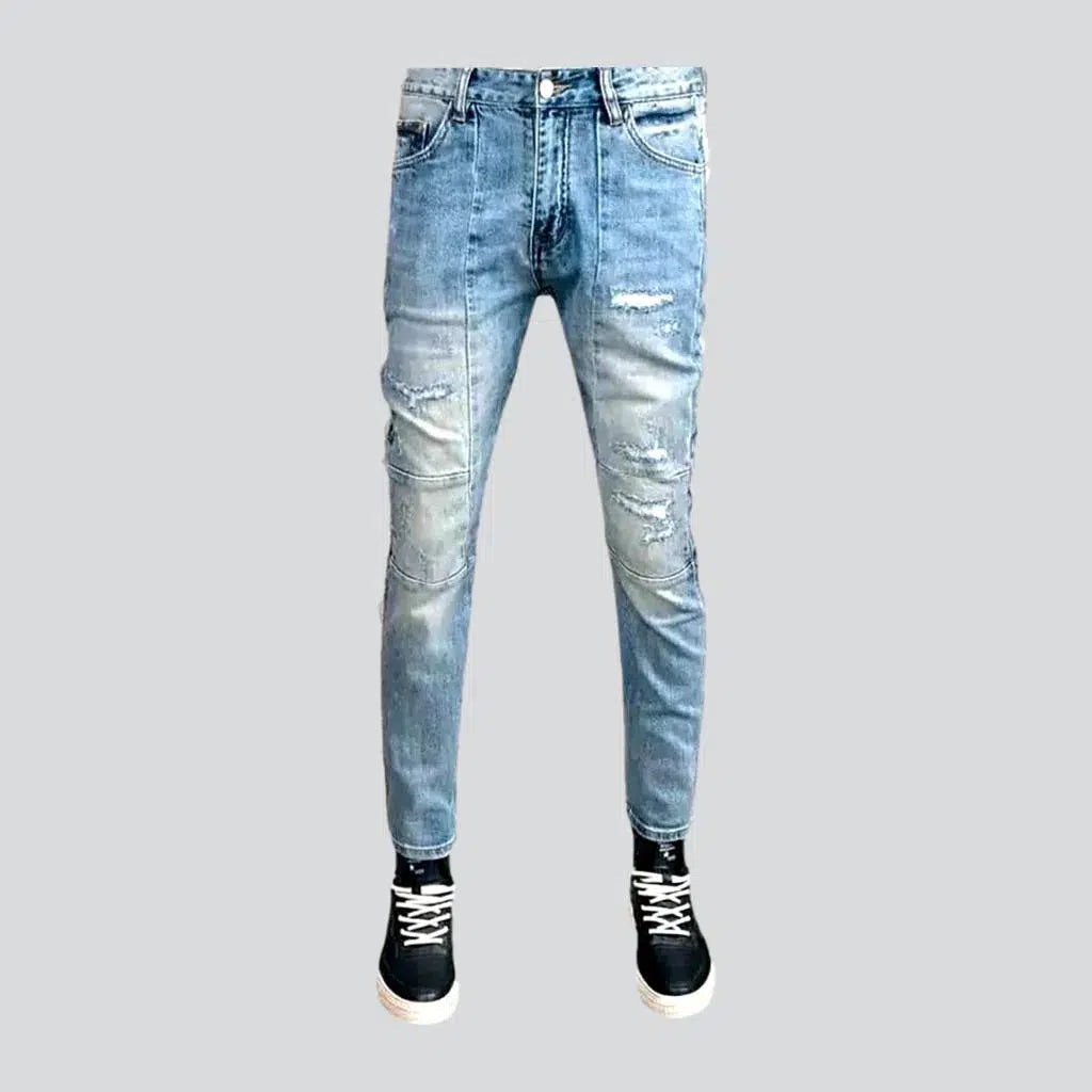 Light wash men's skinny jeans | Jeans4you.shop