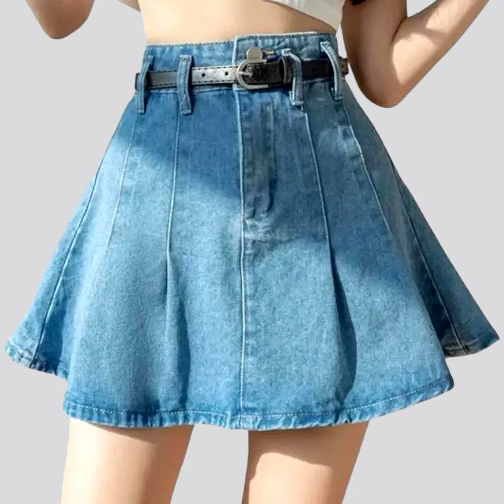 Light-wash mini women's jean skirt | Jeans4you.shop