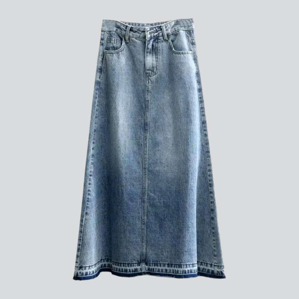 Light wash vintage jean skirt | Jeans4you.shop