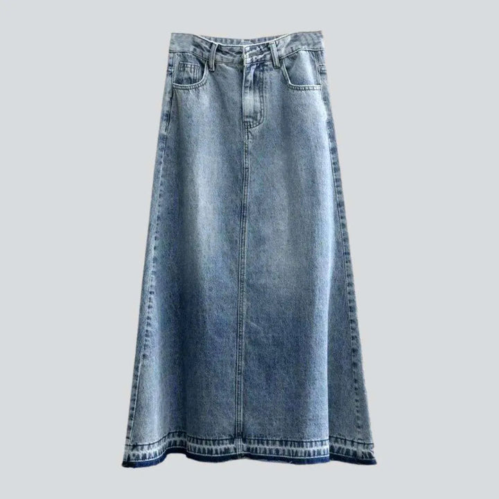 Light wash vintage jean skirt | Jeans4you.shop