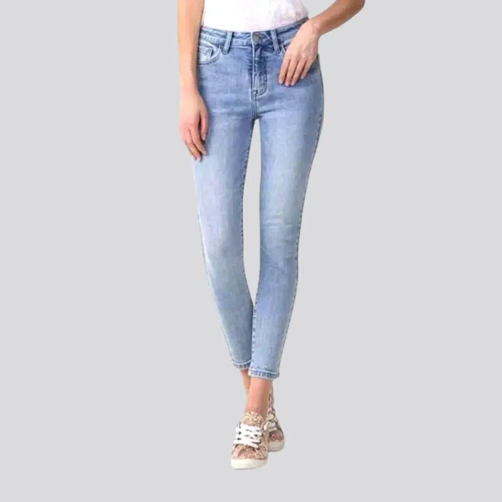 Light-wash whiskered jeans | Jeans4you.shop