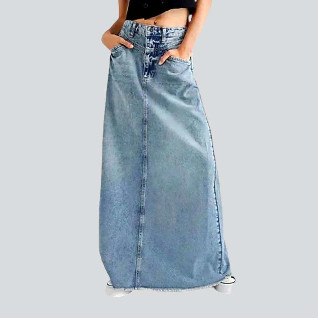 Light-wash women's denim skirt | Jeans4you.shop