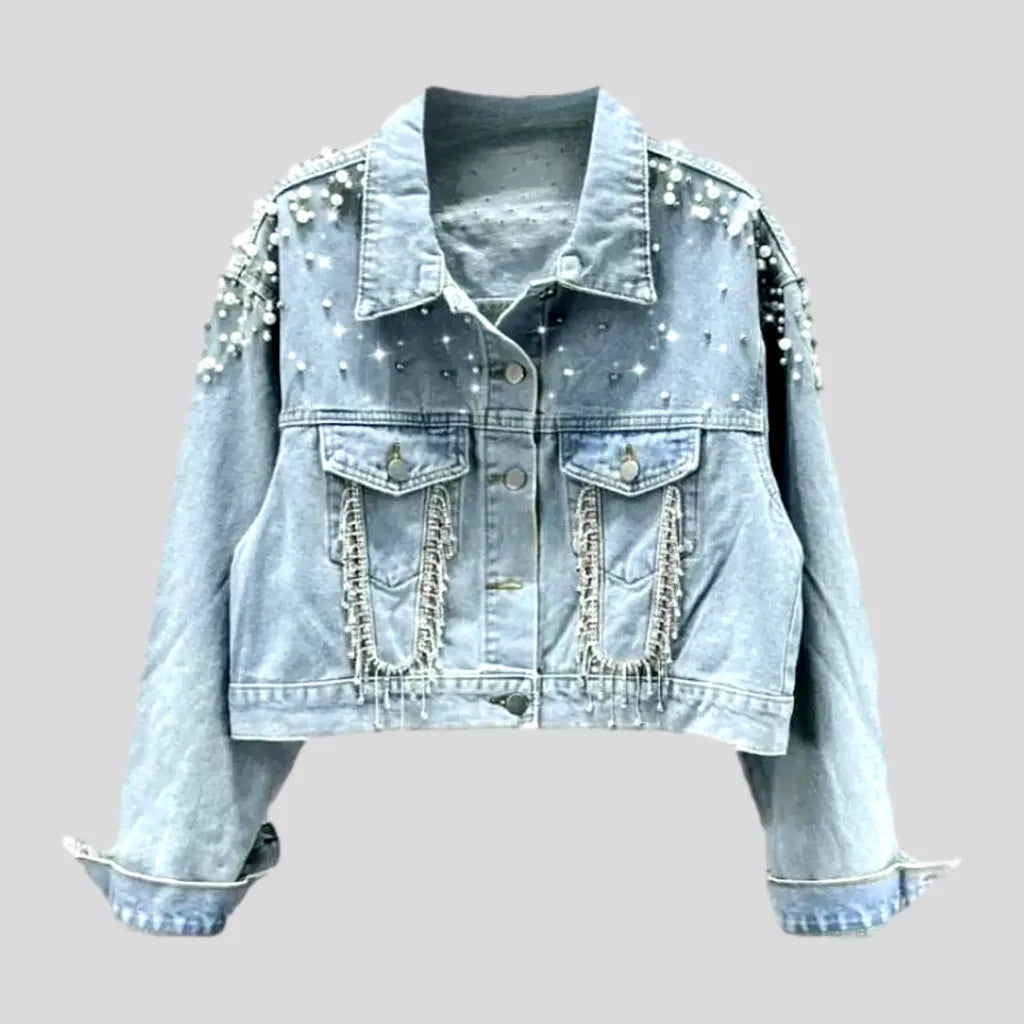Light-wash women's jean jacket | Jeans4you.shop