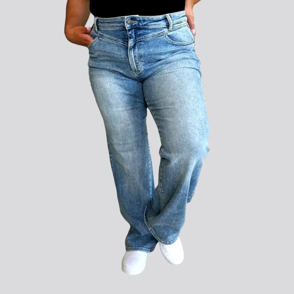 Light-wash women's sanded jeans | Jeans4you.shop