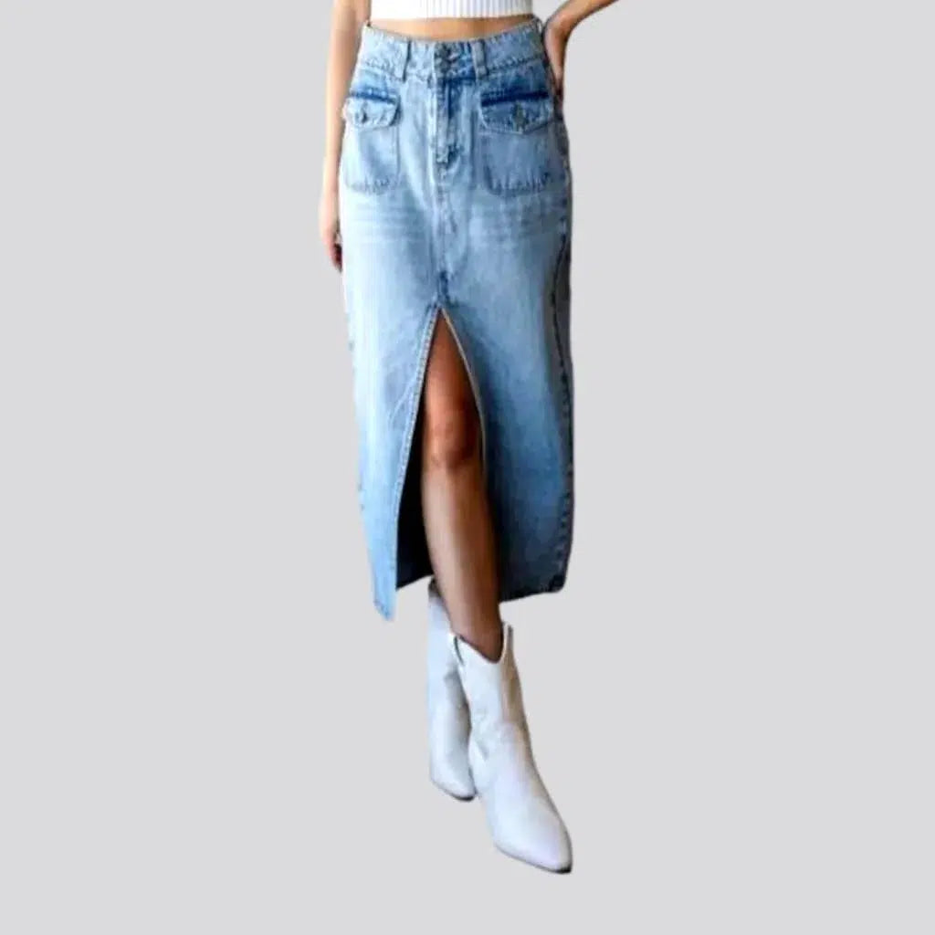 Long fashion denim skirt
 for ladies | Jeans4you.shop