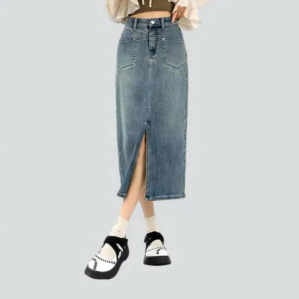 Long fashion jeans skirt
 for ladies | Jeans4you.shop
