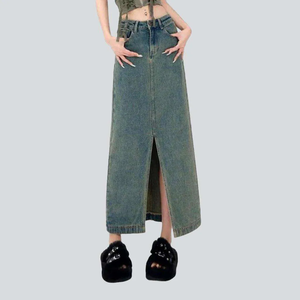 Long ladies denim skirt | Jeans4you.shop