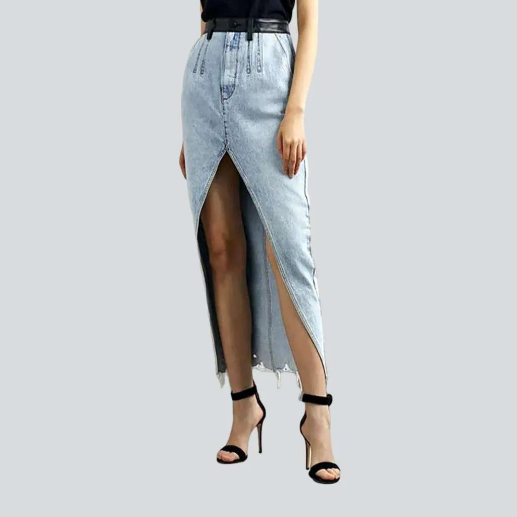Long women's jeans skirt | Jeans4you.shop
