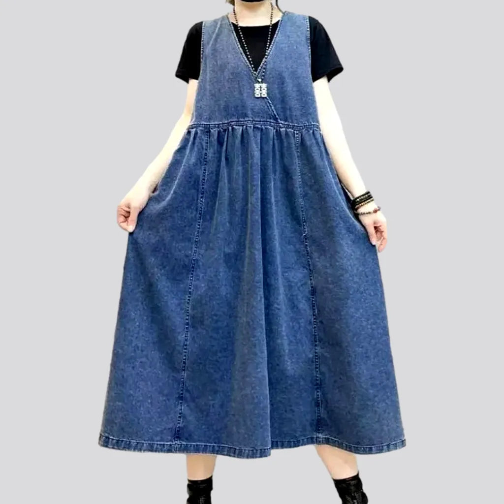Loose vintage jean dress
 for women | Jeans4you.shop