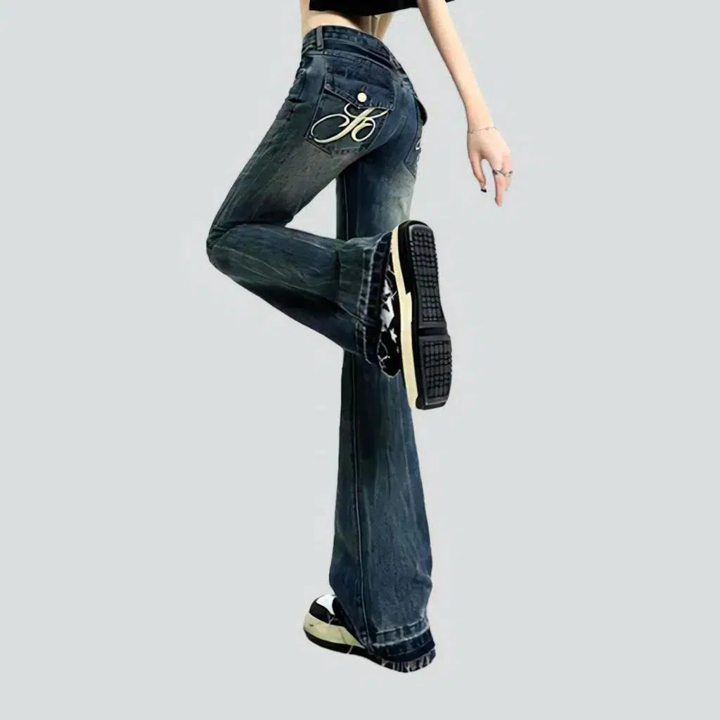 Low-waist women's boho jeans | Jeans4you.shop