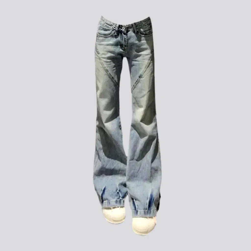 Low-waist women's sanded jeans | Jeans4you.shop
