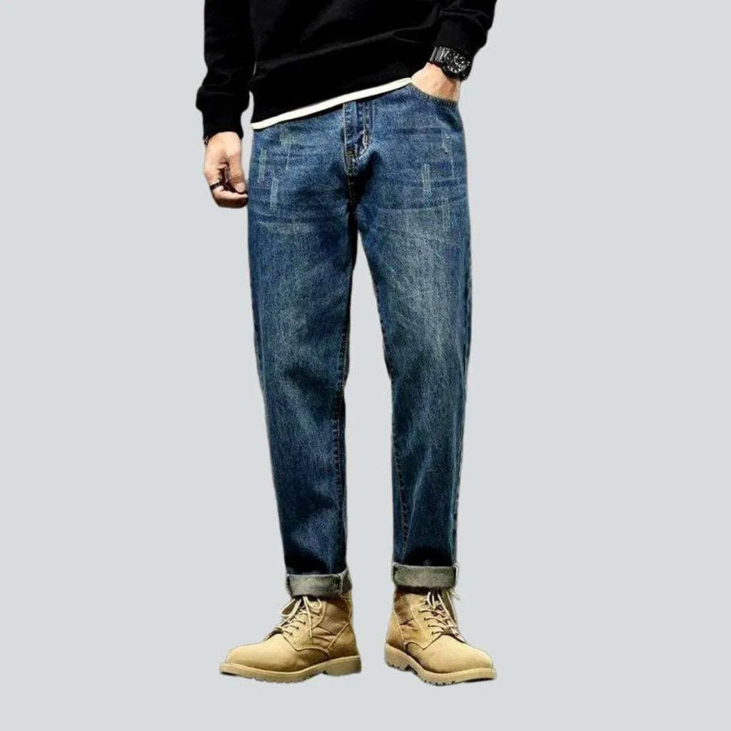 Medium wash blue men's jeans | Jeans4you.shop