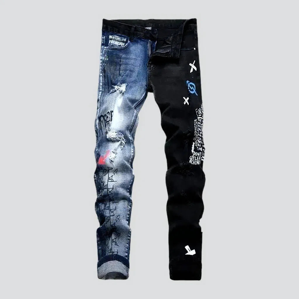 Medium-wash men's black jeans | Jeans4you.shop