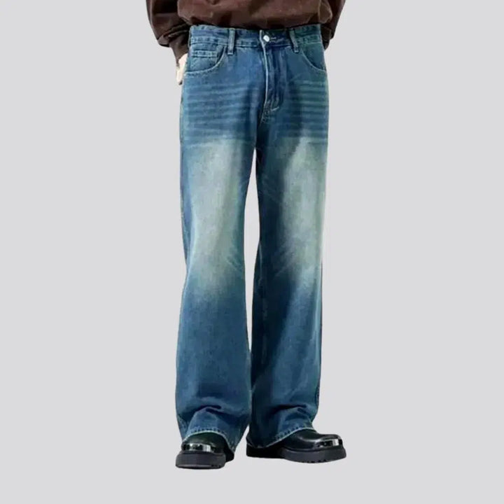 Medium-wash mid-waist jeans | Jeans4you.shop