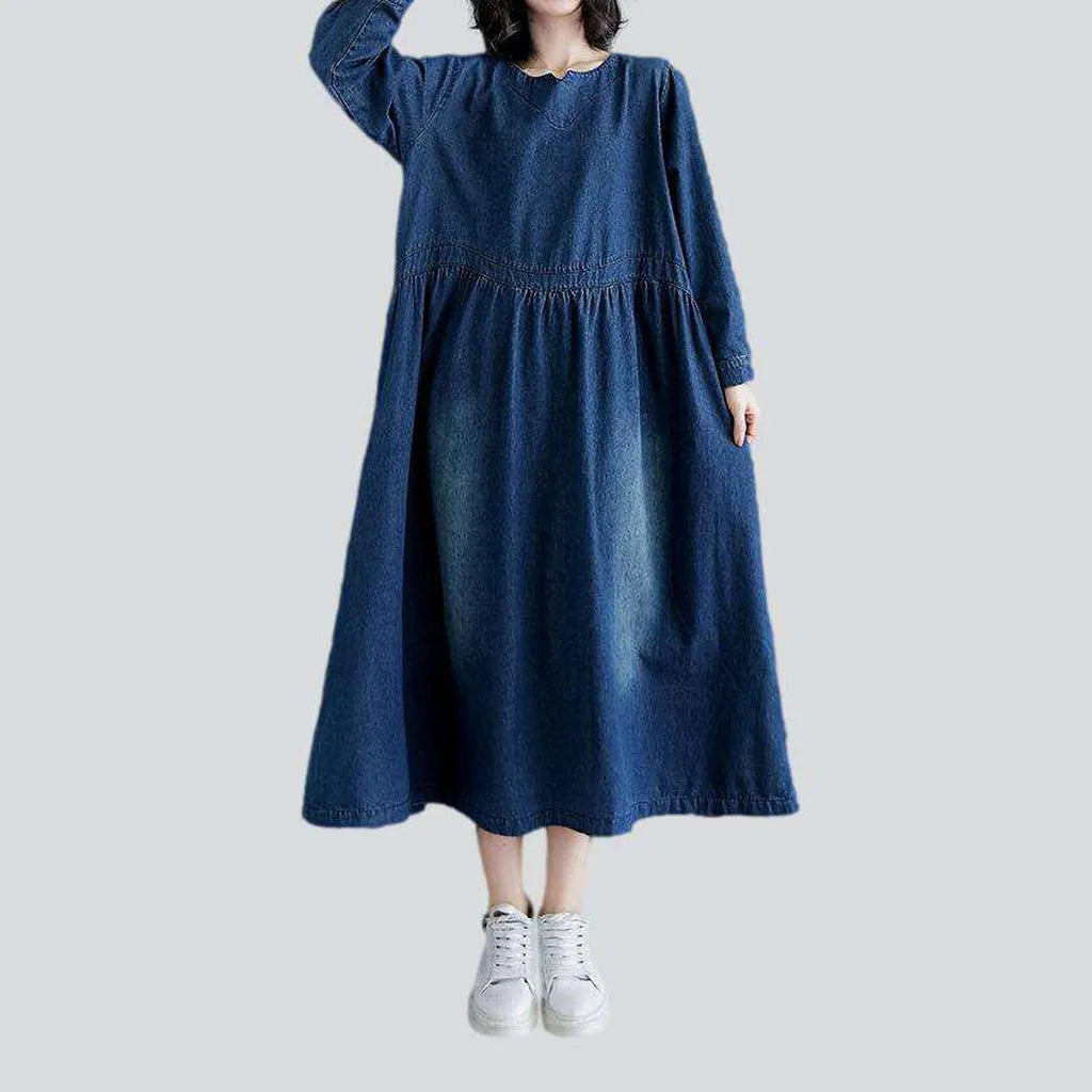 Medium wash urban denim dress | Jeans4you.shop