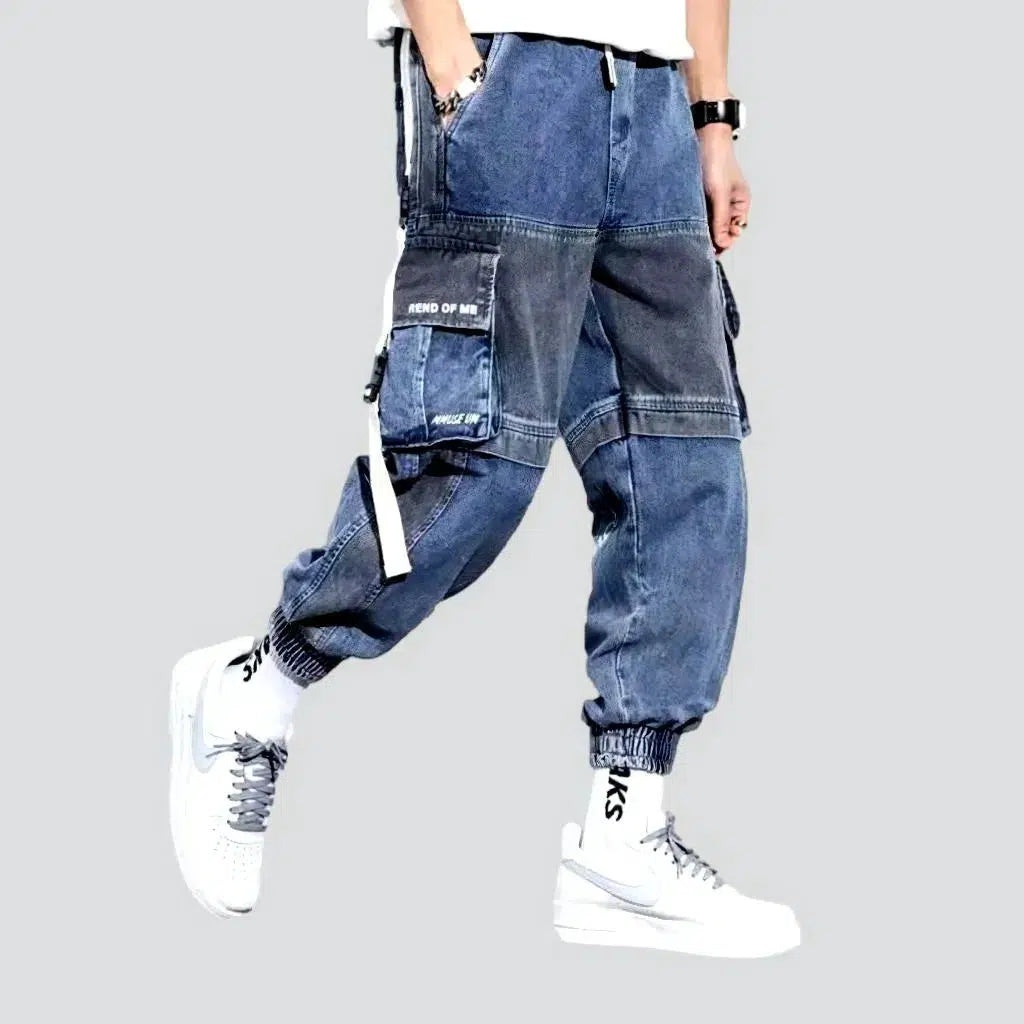 Men's embellished-with-straps jeans | Jeans4you.shop