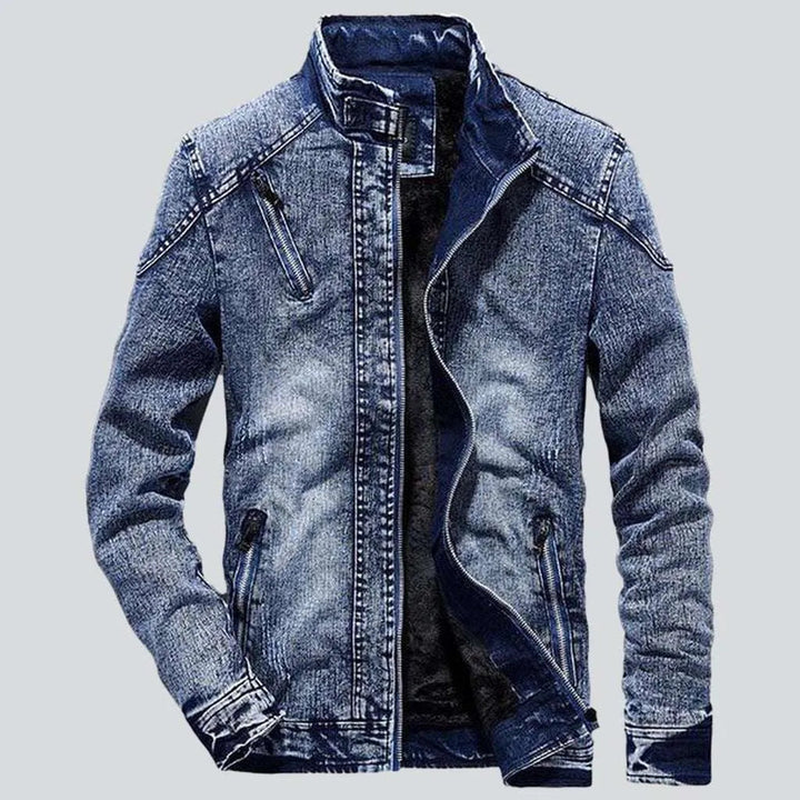 Men's jeans jacket with zippers | Jeans4you.shop