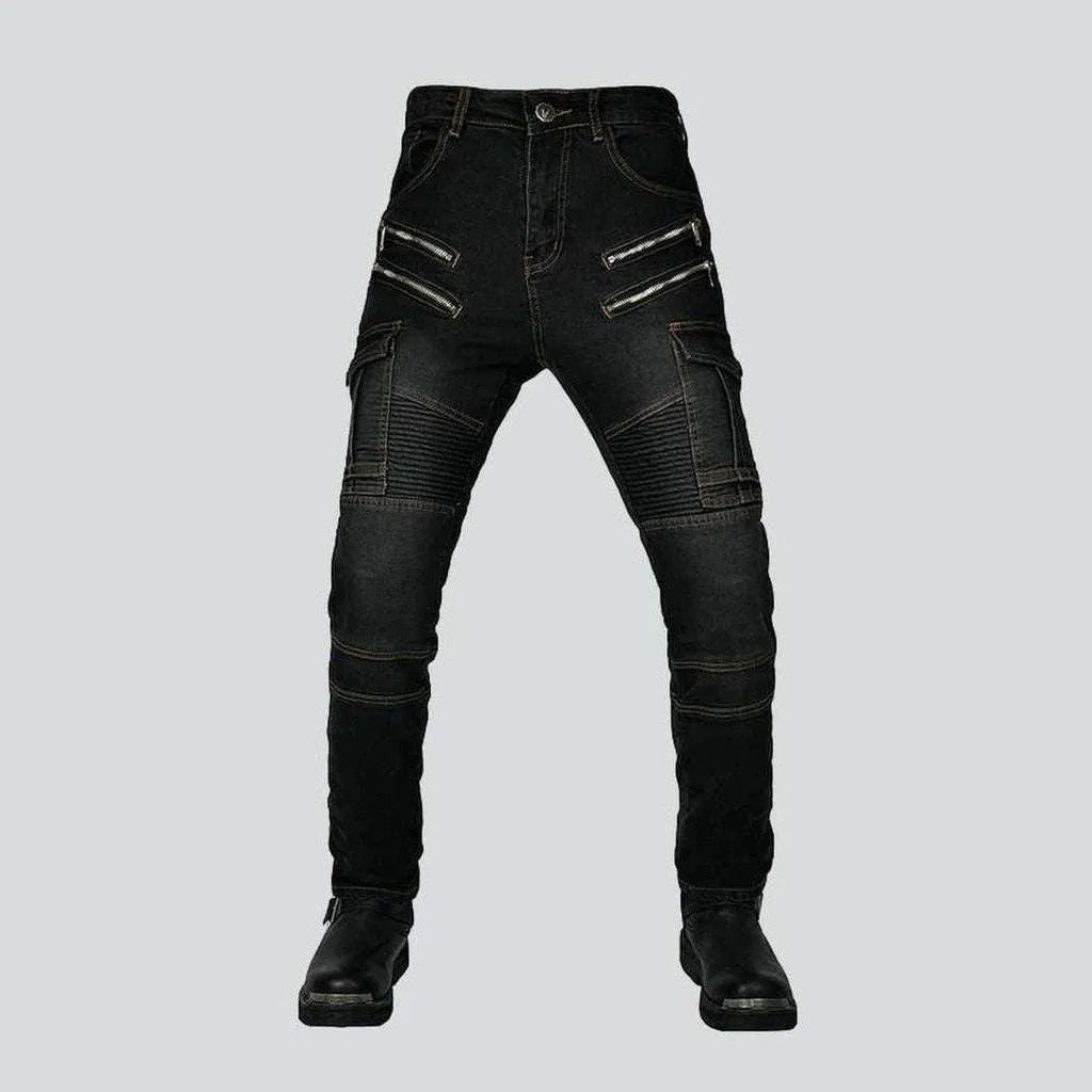Men's moto jeans with zippers | Jeans4you.shop
