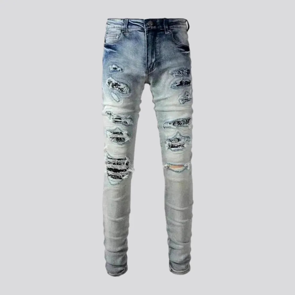 Mid rise men's distressed jeans | Jeans4you.shop