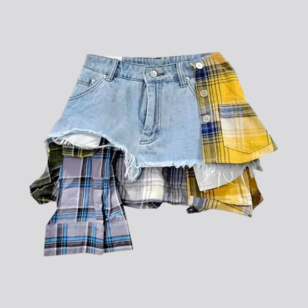 Mid-waist fashion jean skort
 for ladies | Jeans4you.shop