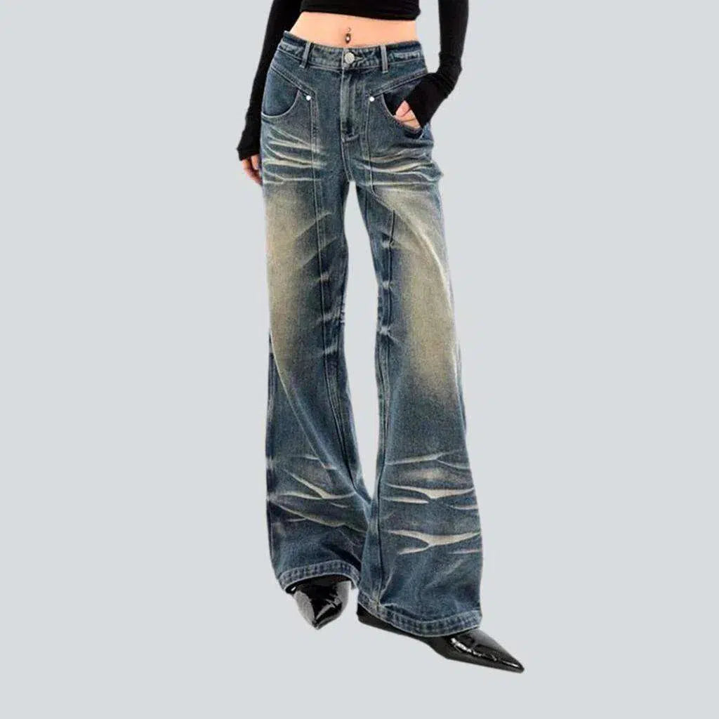 Mid-waist flared jeans
 for ladies | Jeans4you.shop