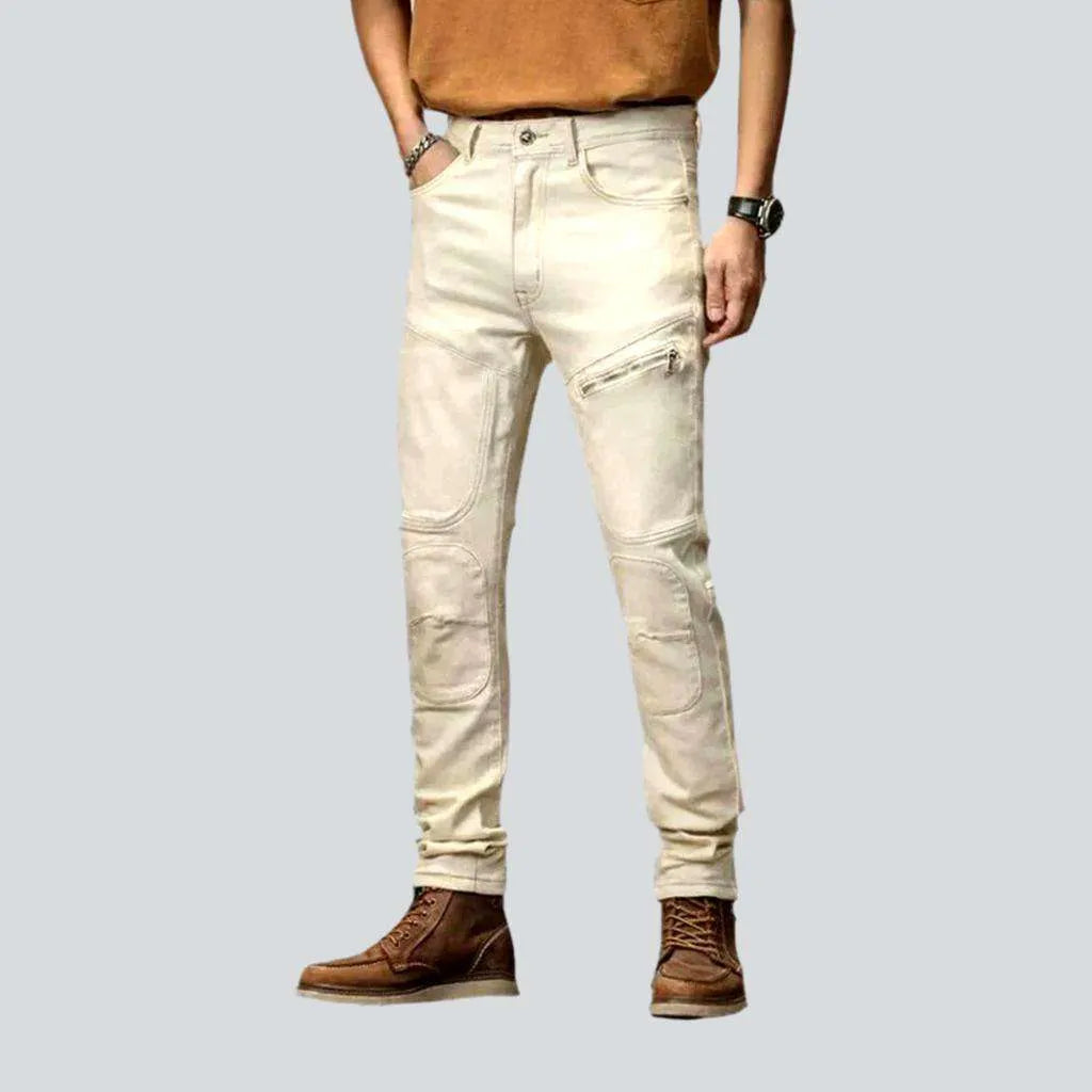 Mid-waist men's biker jeans | Jeans4you.shop