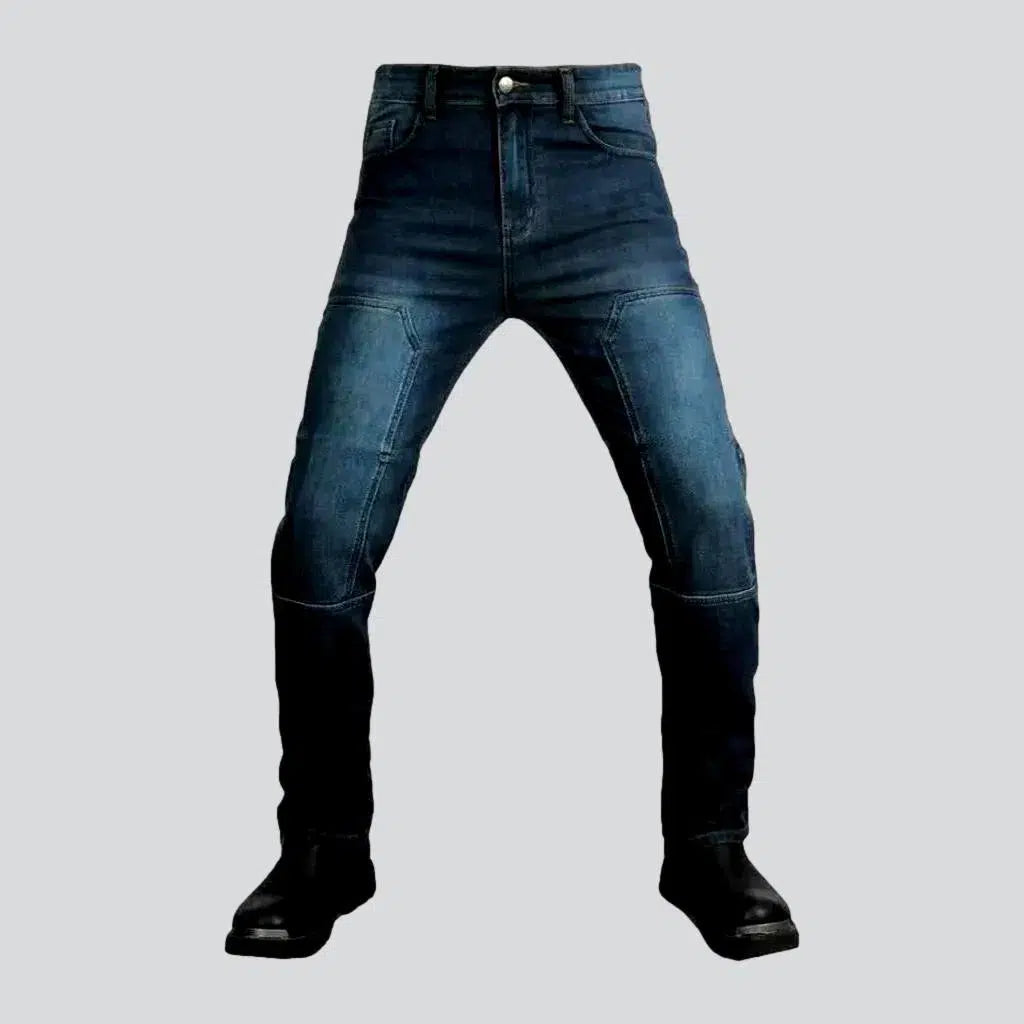 Mid-waist vintage men's moto jeans | Jeans4you.shop