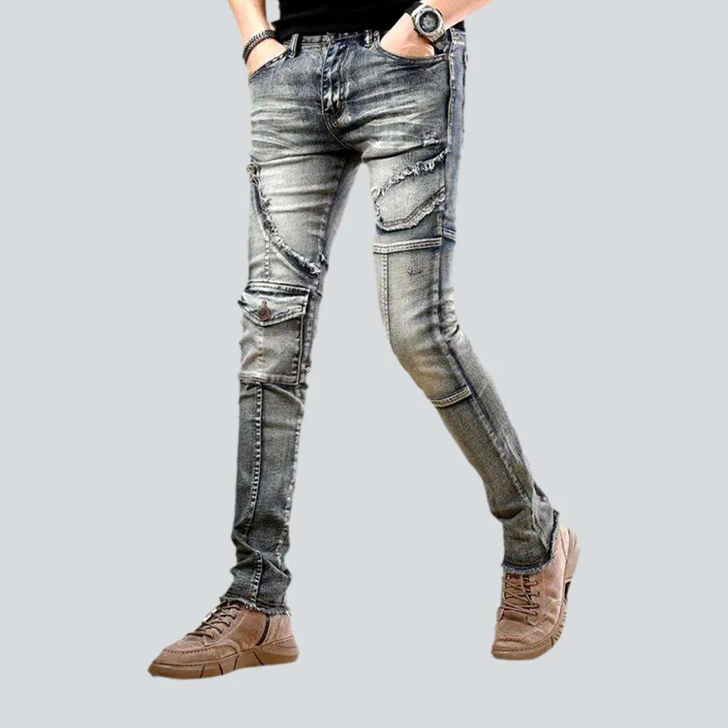 Mid-waist vintage riding jeans | Jeans4you.shop