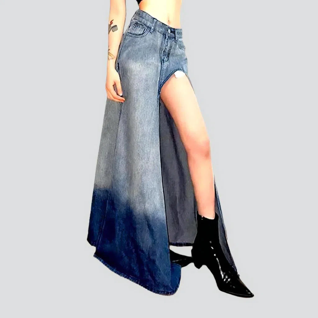 Mid-waist vintage women's jean skirt | Jeans4you.shop