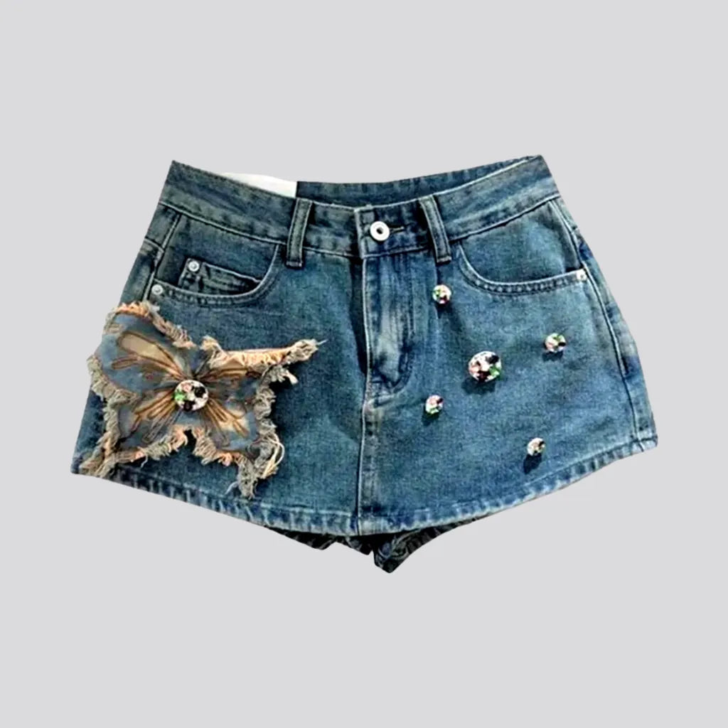 Mid-waist women's denim skort | Jeans4you.shop
