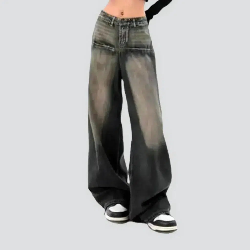 Mid-waist women's distressed jeans | Jeans4you.shop