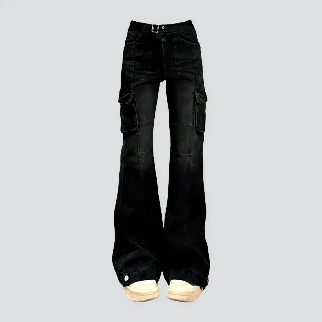 Mid-waist women's floor-length jeans | Jeans4you.shop