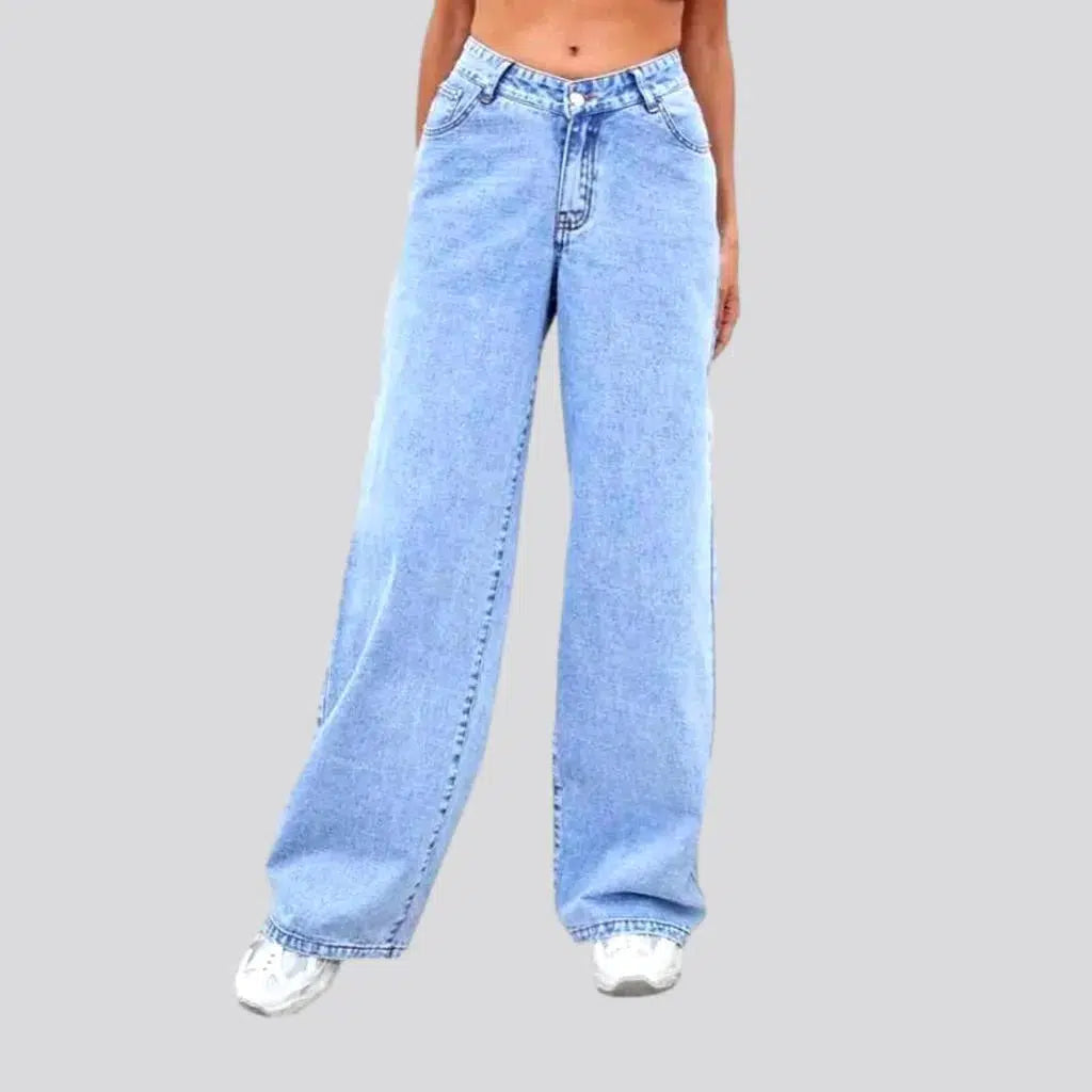 Mid-waist women's light-wash jeans | Jeans4you.shop