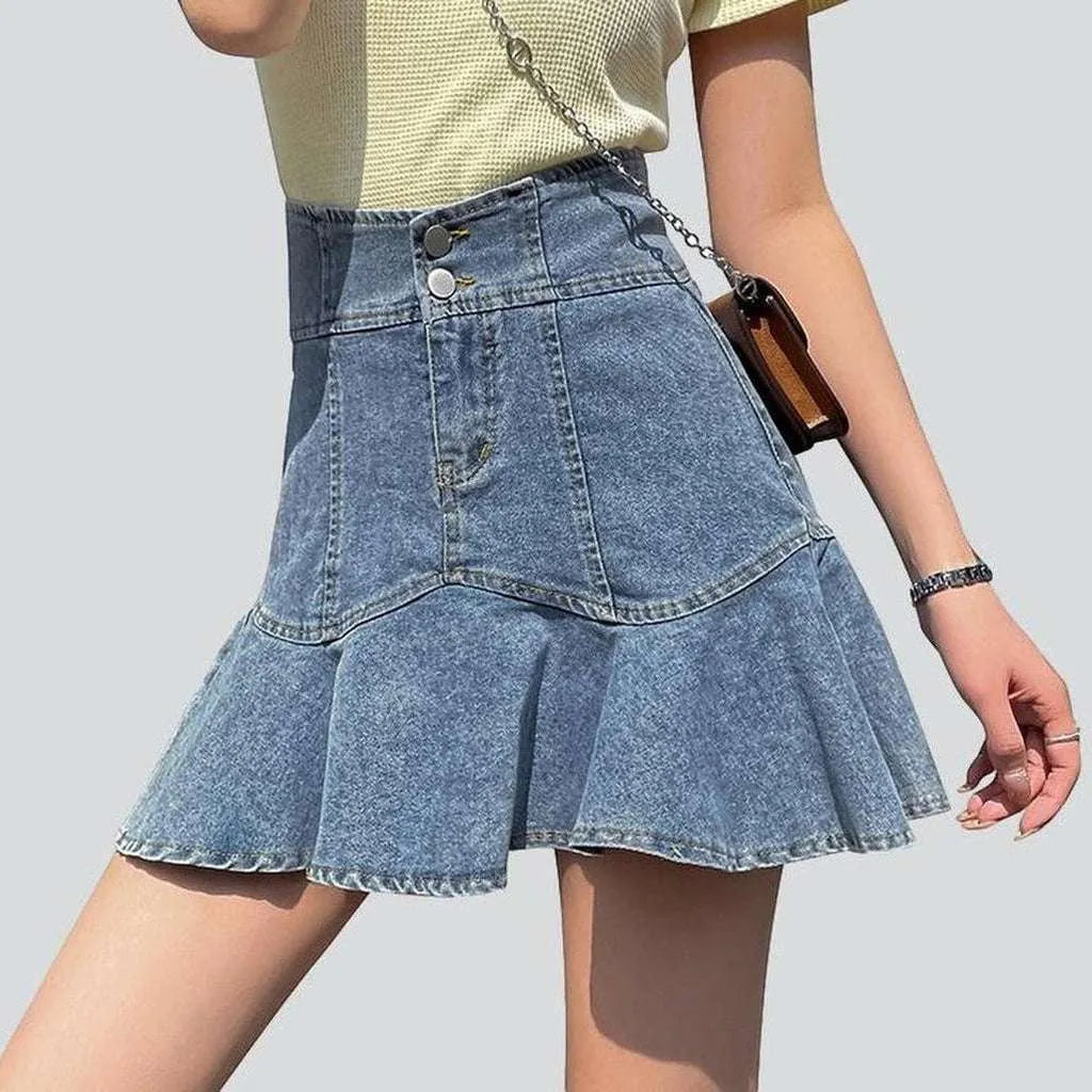 Mini skater denim skirt | Jeans4you.shop