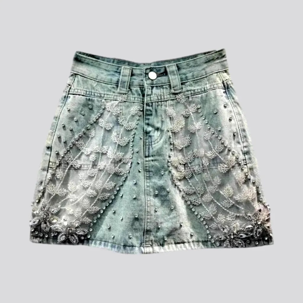 Mini vintage denim skort
 for women | Jeans4you.shop