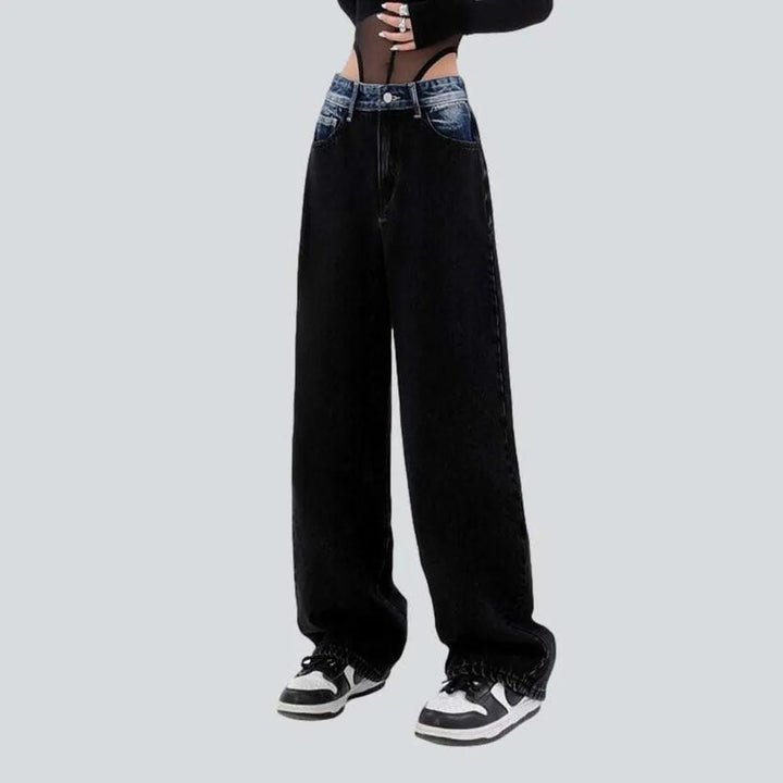 Mixed color women's baggy jeans | Jeans4you.shop