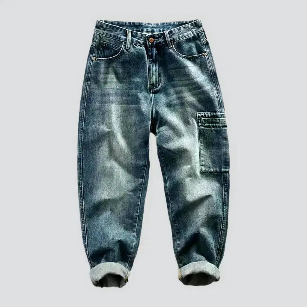 Moderate-dye mid waisted jeans
 for men | Jeans4you.shop