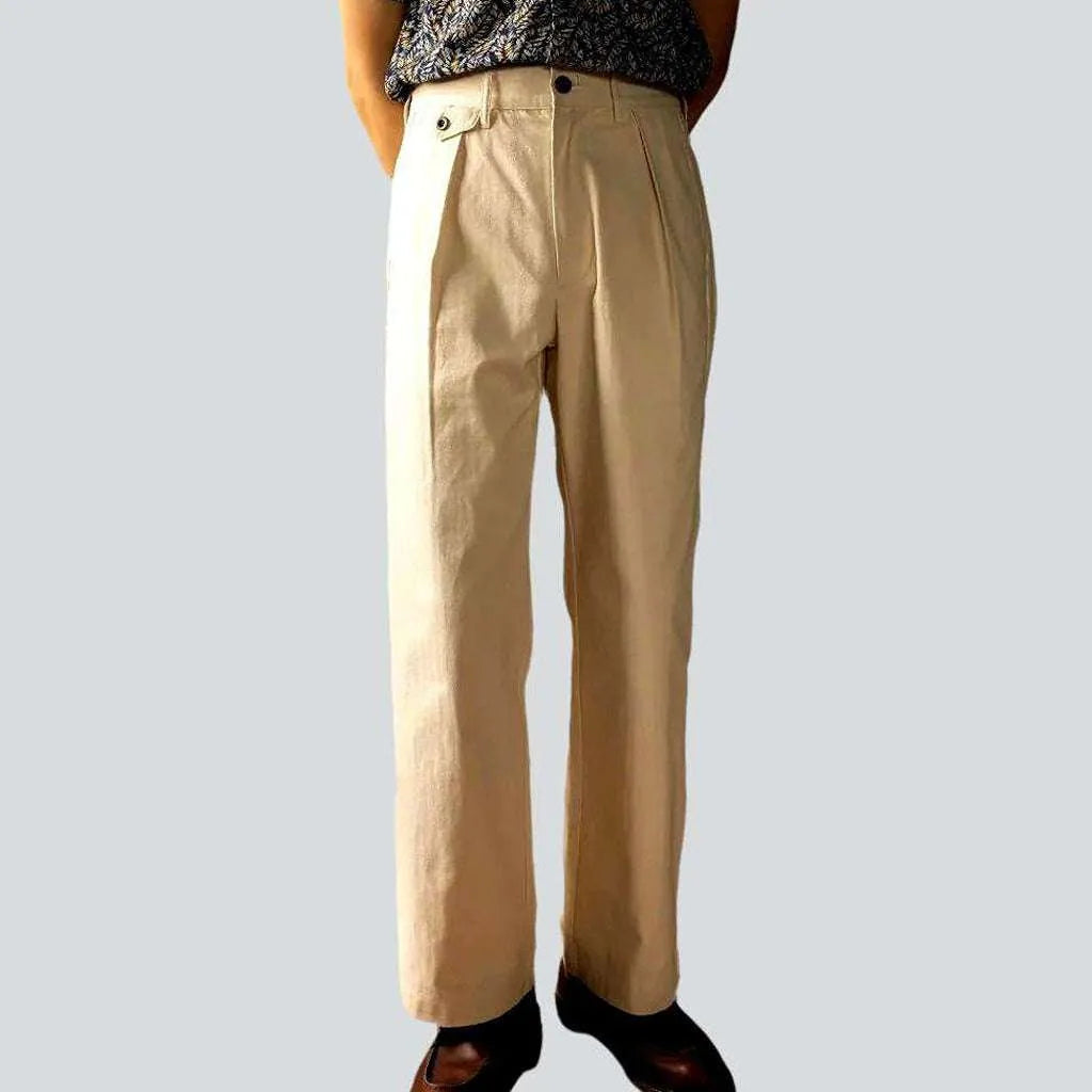 Monochrome chino men's denim pants | Jeans4you.shop