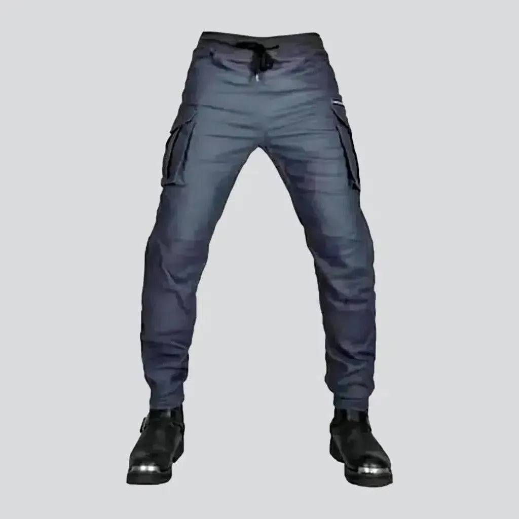 Monochrome men's biker jeans | Jeans4you.shop