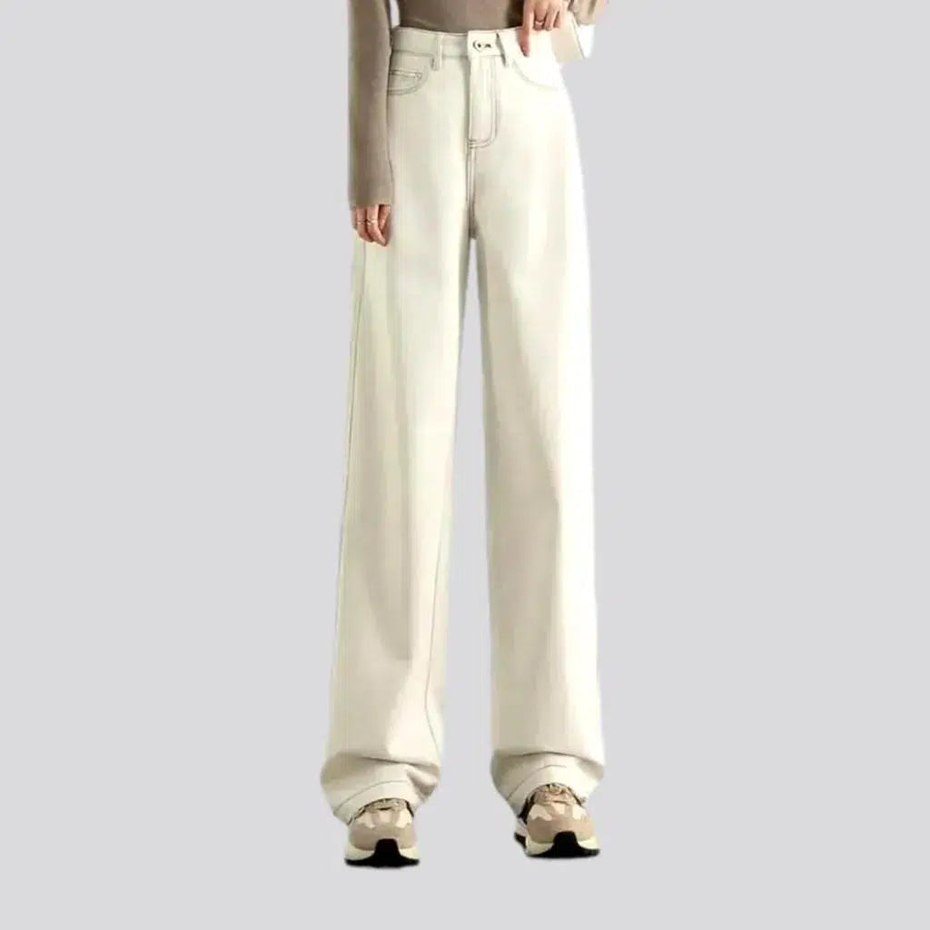 Monochrome women's white jeans | Jeans4you.shop