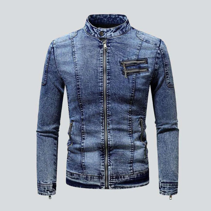 Motorcycle men's denim jacket | Jeans4you.shop
