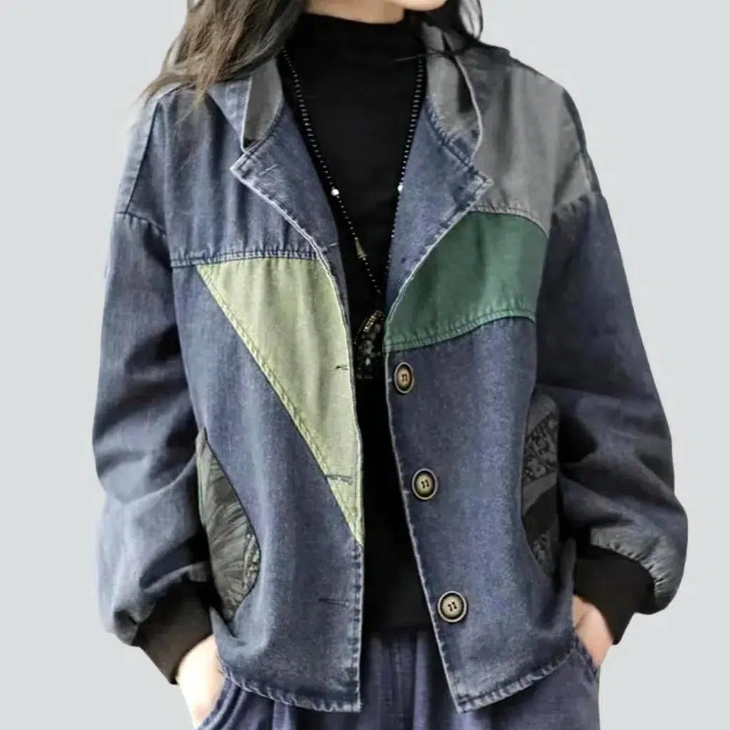 Multi-color women's jean jacket | Jeans4you.shop
