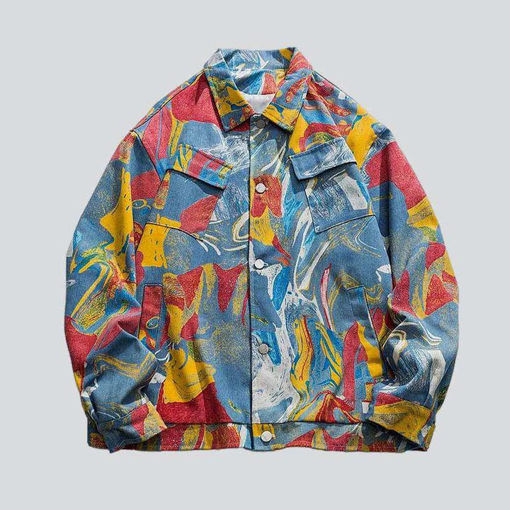 Oversized color-painted denim jacket | Jeans4you.shop