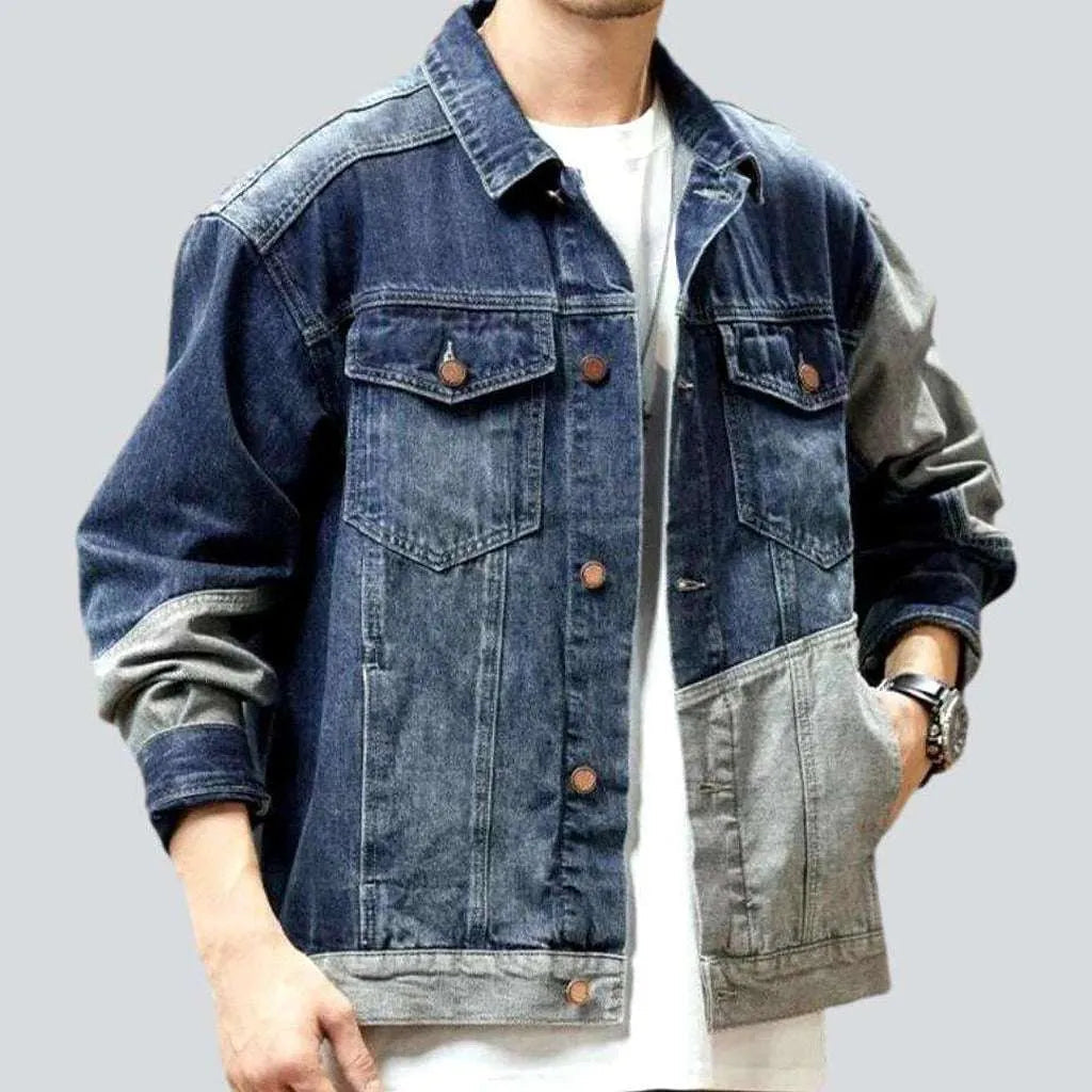 Oversized fashion men's jean jacket | Jeans4you.shop