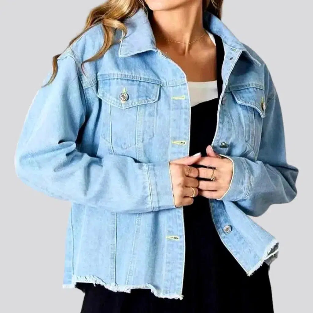 Oversized jean jacket
 for ladies | Jeans4you.shop