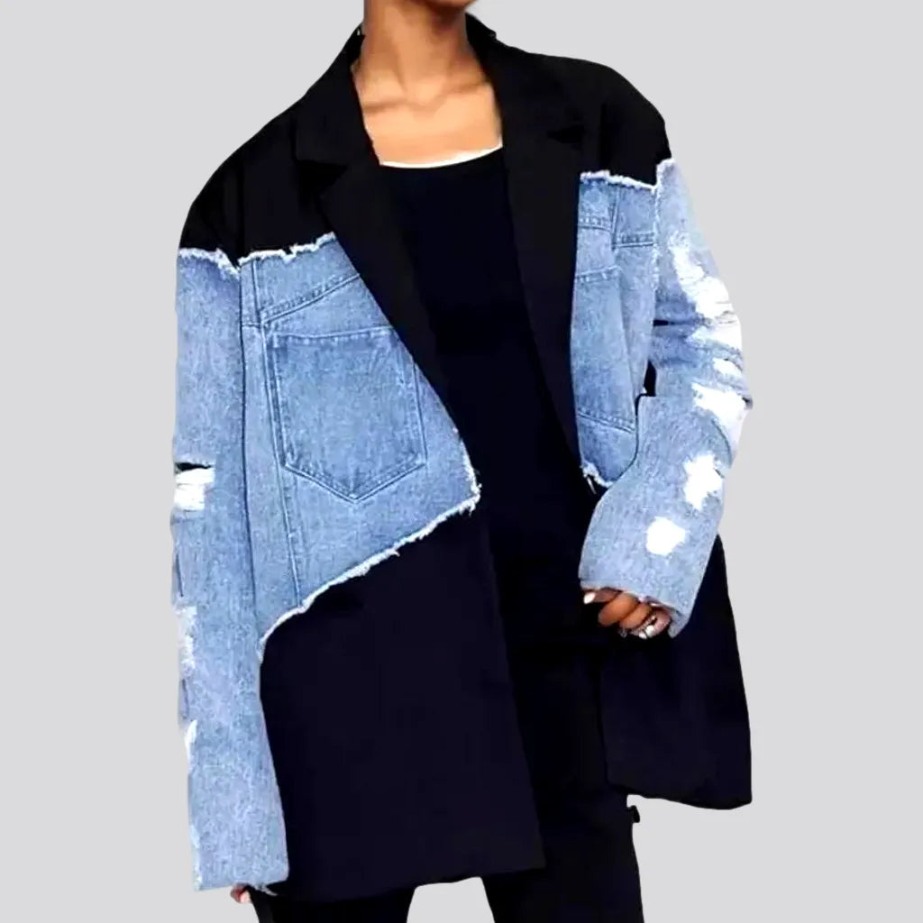 Oversized women's denim blazer | Jeans4you.shop
